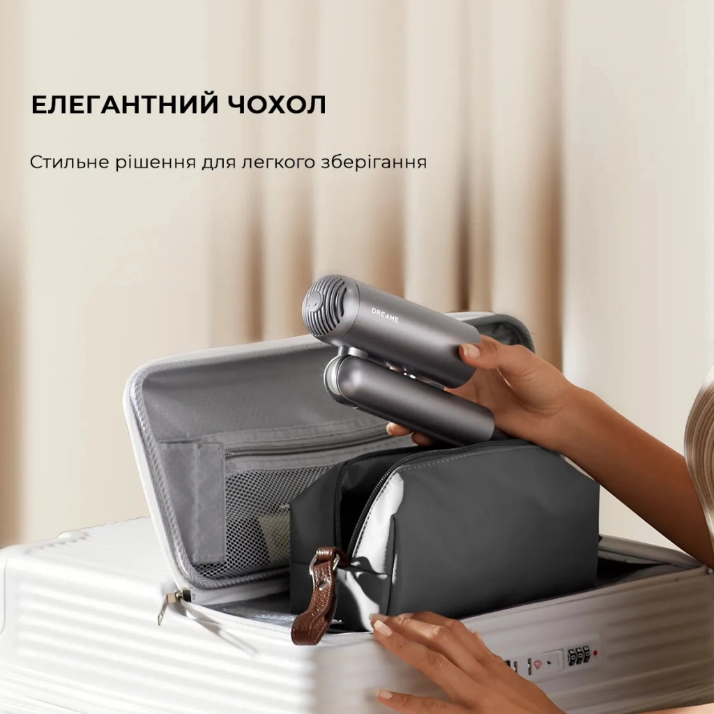 Фен Dreame Pocket Grey (AHD51-GR) - зображення 10