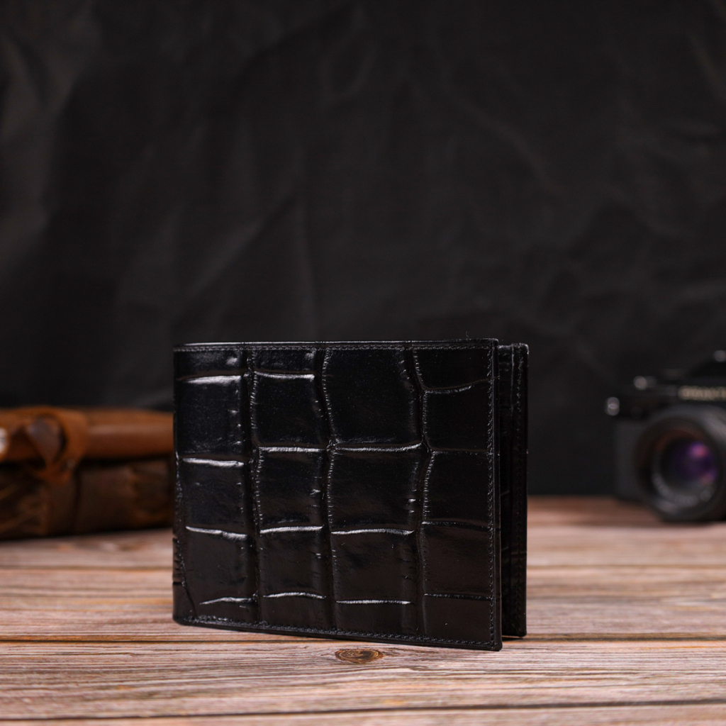 Гаманець Canpellini З натуральної шкіри Чорний (21925) - зображення 8