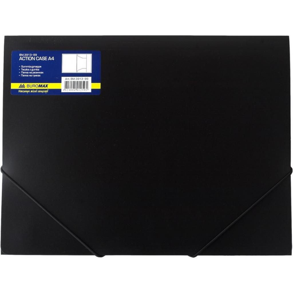 Папка на резинках Buromax А4, black (BM.3913-01) - изображение 1