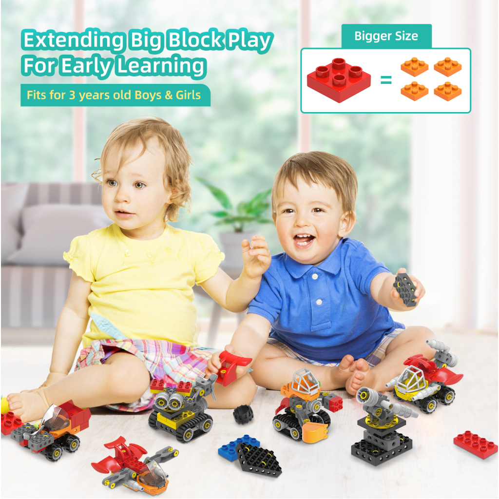 Конструктор Makerzoid Big Building Blocks-Mechanical Engineering Team (MKZ-OBK-MET) - зображення 6