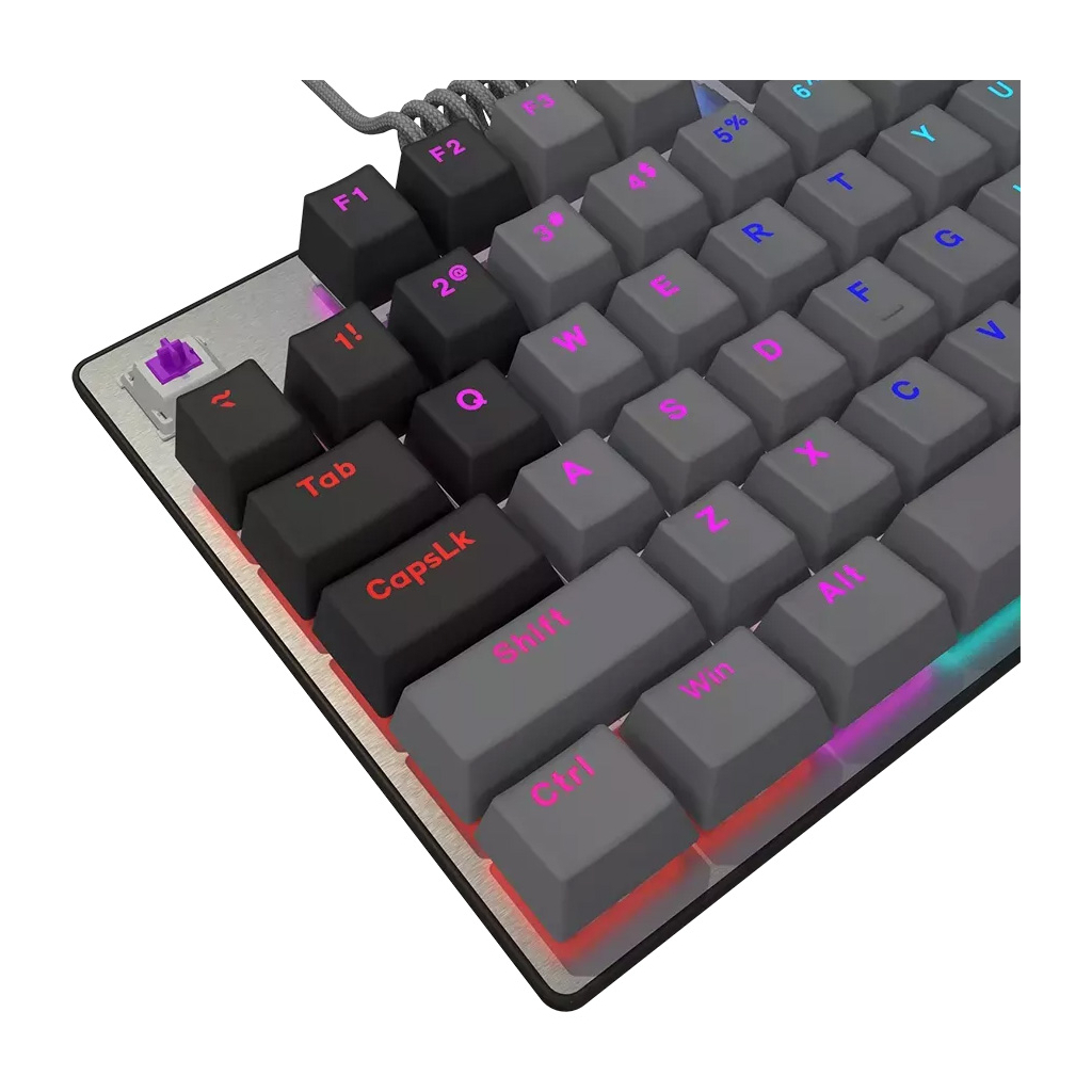 Клавіатура Lorgar Azar 514TKL RGB Mechanical USB UA Black/Grey (LRG-GK514TKL-BK-UA) - зображення 4