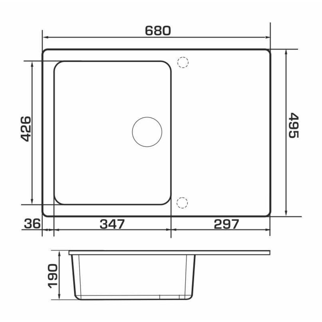 Мийка кухонна GRANADO SALAMANKA terra (gr0603) - зображення 6