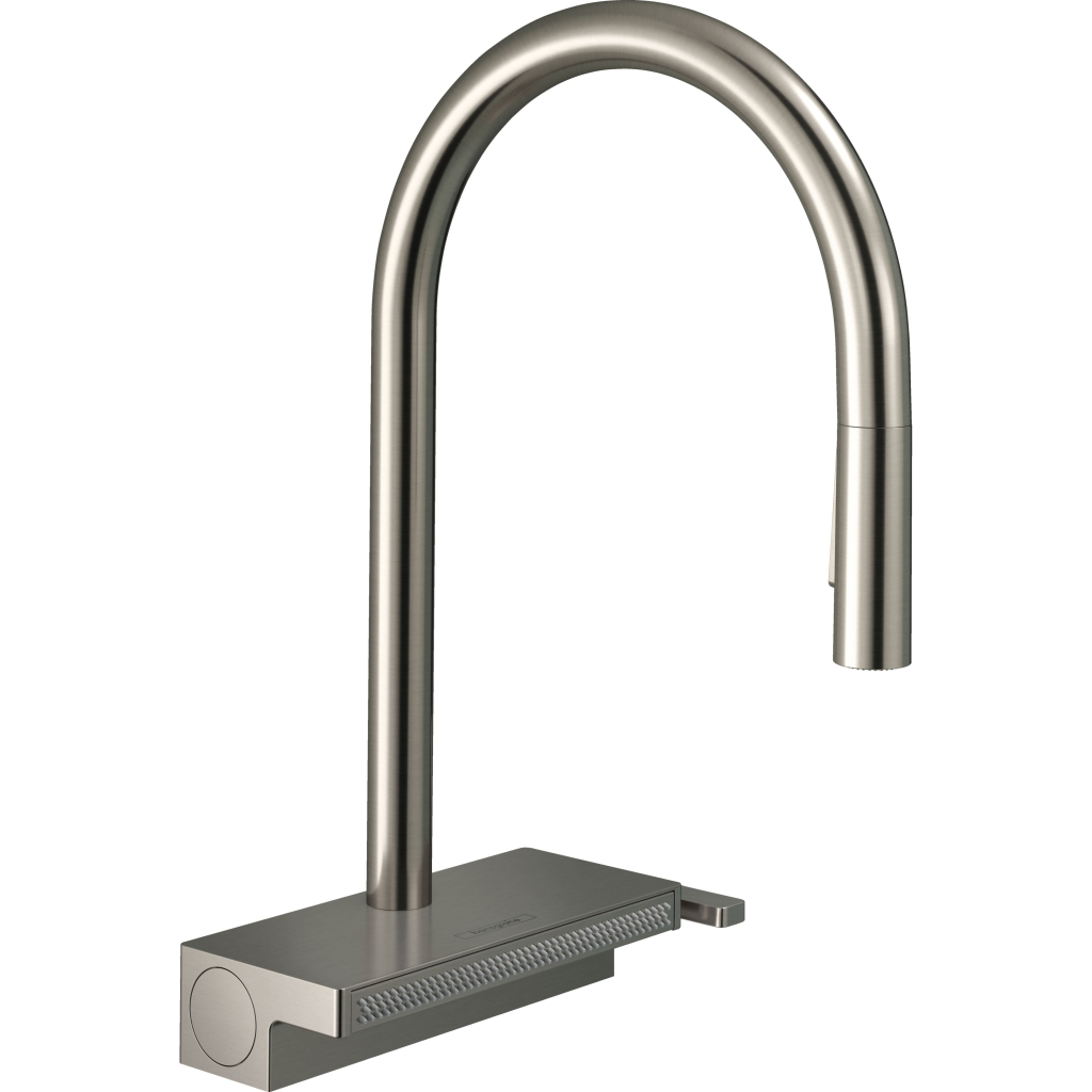 Змішувач Hansgrohe Aquno Select M81 , 22 см, сталь (73837800) - зображення 1