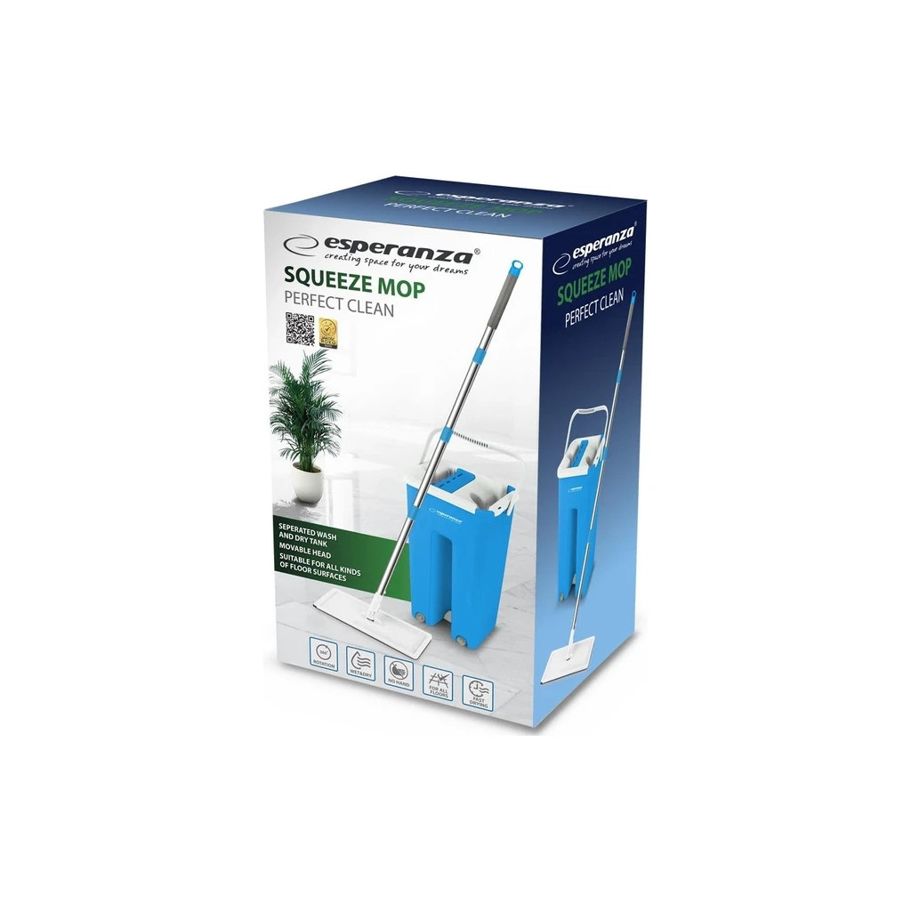 Комплект для прибирання Esperanza EHS004 Швабра + відро з розділеним баком (5901299964033) - зображення 8