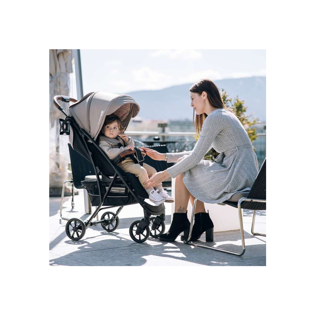 Коляска FreeON LUX Premium Beige-Black (44701) - зображення 2