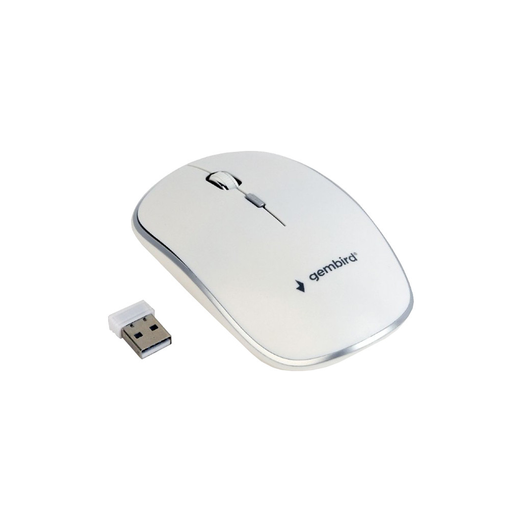 Мишка Gembird MUSW-4B-01-W White (MUSW-4B-01-W) - зображення 2