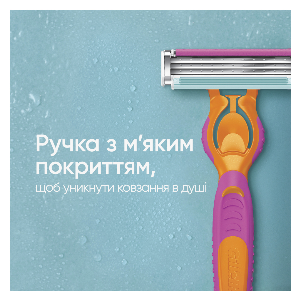 Бритва Gillette Simply Venus 3 Miami з 4 змінними картриджами (8700216878333) - изображение 7