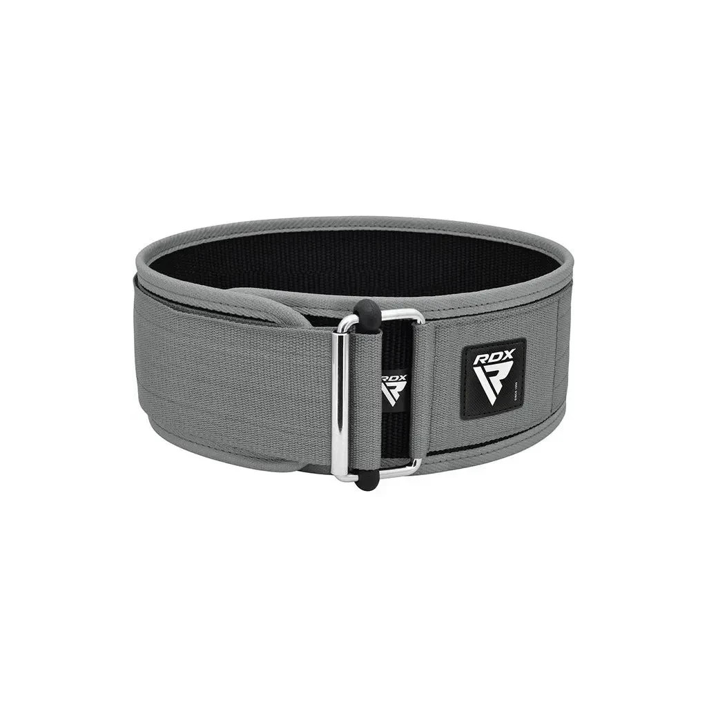 Атлетичний пояс RDX RX1 Weight Lifting Belt Grey XL (WBS-RX1G-XL) - зображення 3