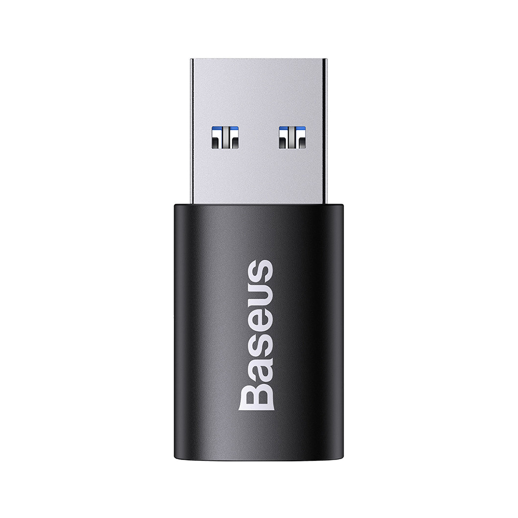 Перехідник USB 3.1 M to USB-C F black Baseus (ZJJQ000101) - зображення 3