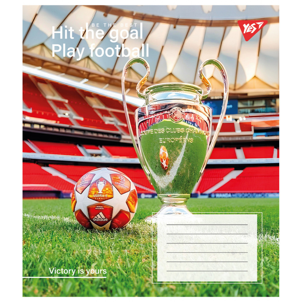 Зошит Yes Hit the goal 96 аркушів лінія (767426) - зображення 6