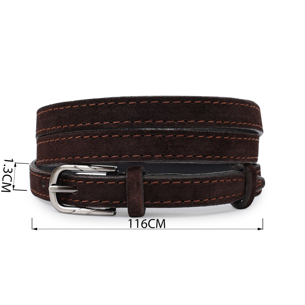 Ремінь Vintage Замшевий жіночий Темно-коричневий (20757) - зображення 3