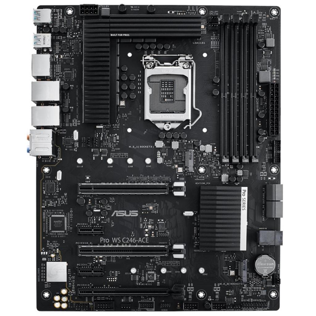 Серверна материнська плата ASUS Pro WS C246-ACE (PRO_WS_C246-ACE) - зображення 2