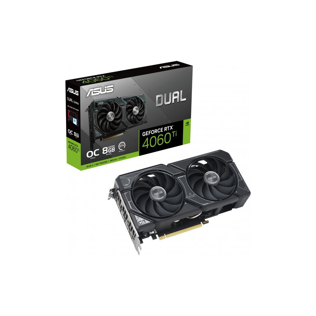 Відеокарта ASUS GeForce RTX4060Ti 8Gb DUAL OC (DUAL-RTX4060TI-O8G) - зображення 3