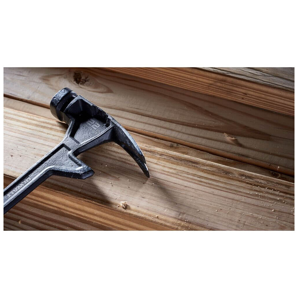 Молоток DeWALT DEM-CLAW демонтажний, суцільнометалевий, 624 г, з прямим цвяхом. (DWHT51008-0) - изображение 11