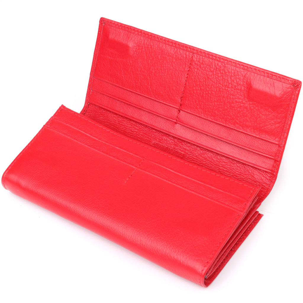Гаманець ST Leather З натуральної шкіри Червоний (23114) - зображення 6