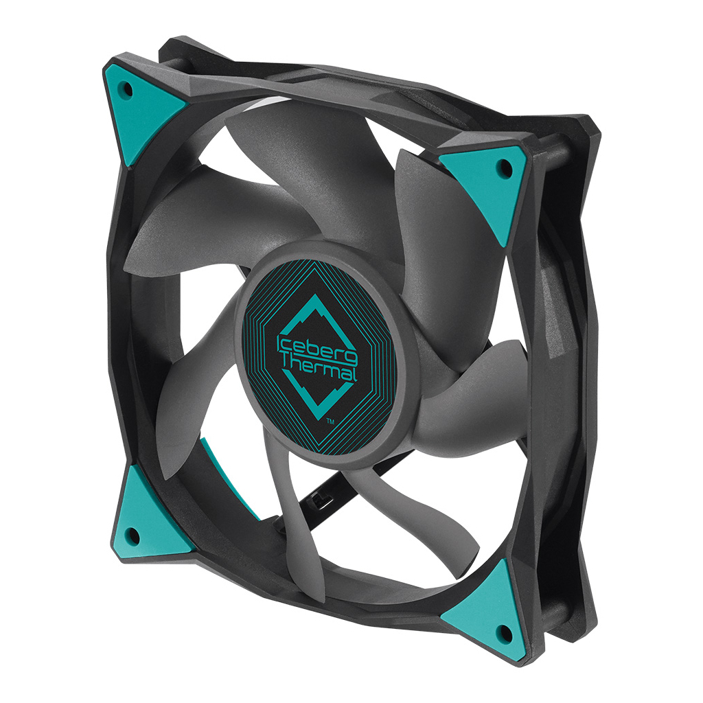 Кулер до корпусу Iceberg Group IceGALE 120mm Black (ICEGALE12-C0A) - зображення 2