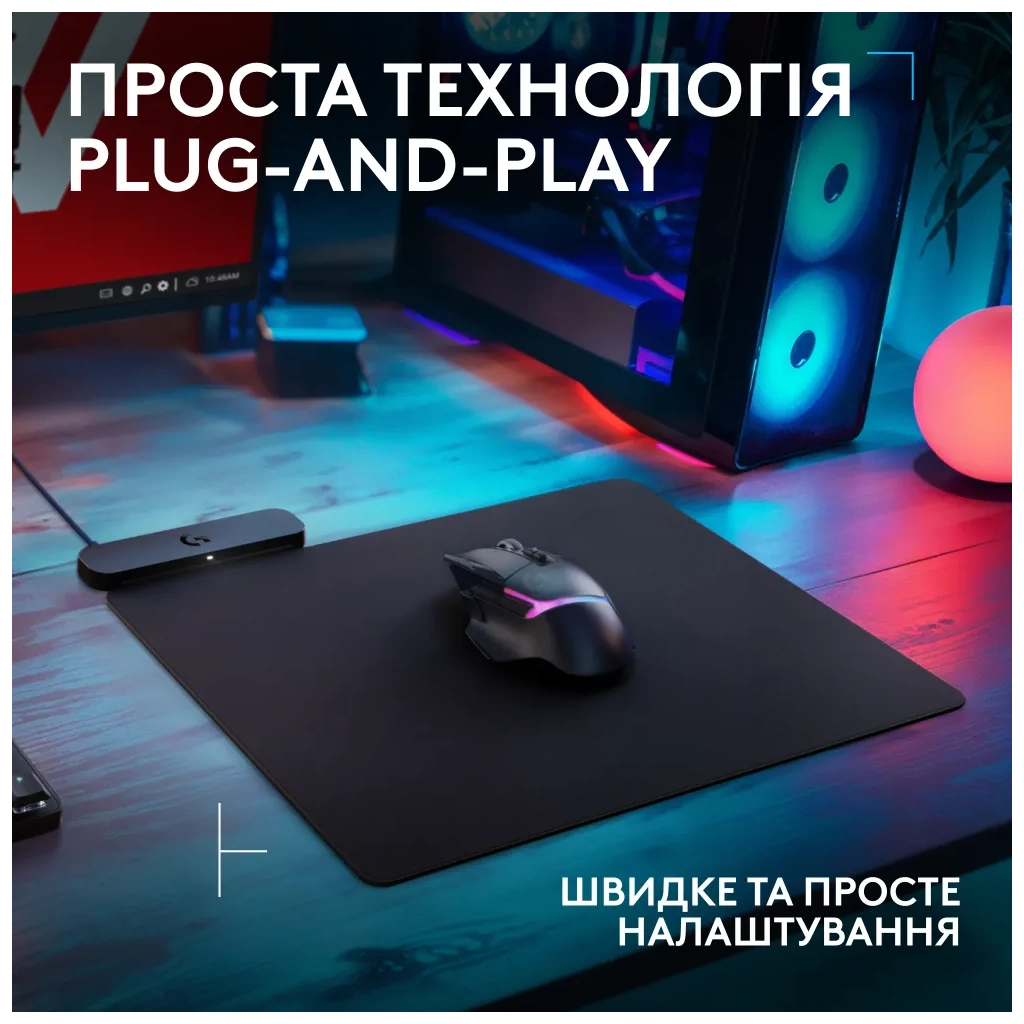 Килимок для мишки Logitech G PowerPlay 2 Charging System Mouse Pad (947-000003) - зображення 3