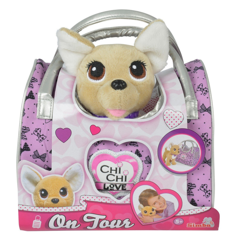 М'яка іграшка Simba Chi Chi Love Чихуахуа Фешн Вояж з нашийником і сумочкою 20 с (5893124) - зображення 3