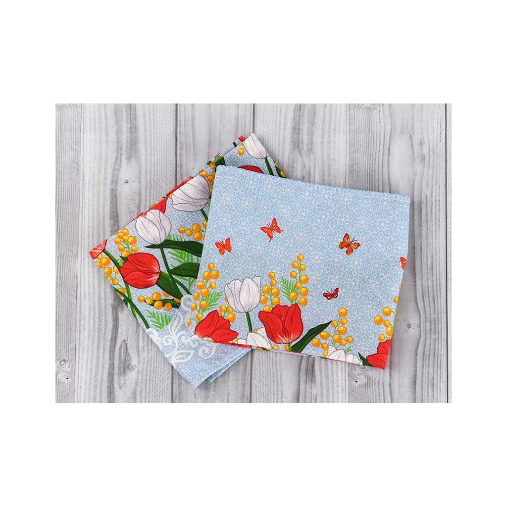 Рушник Руно вафельний набивний Весняні квіти -1, 45х80 см (202.15_Весняні квіти_1) - изображение 6