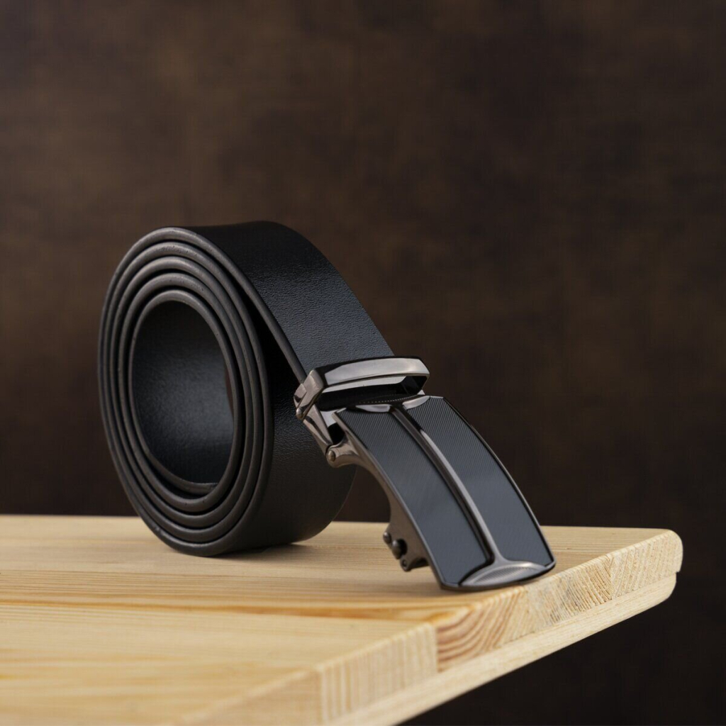 Ремінь Vintage Чоловічий з матовим металом Чорний (20267) - зображення 8