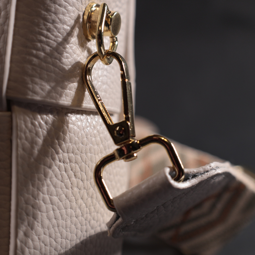 Сумка Vintage Вечірня Жіноча з переплетами з натуральної шкіри Біла (22311) - зображення 11