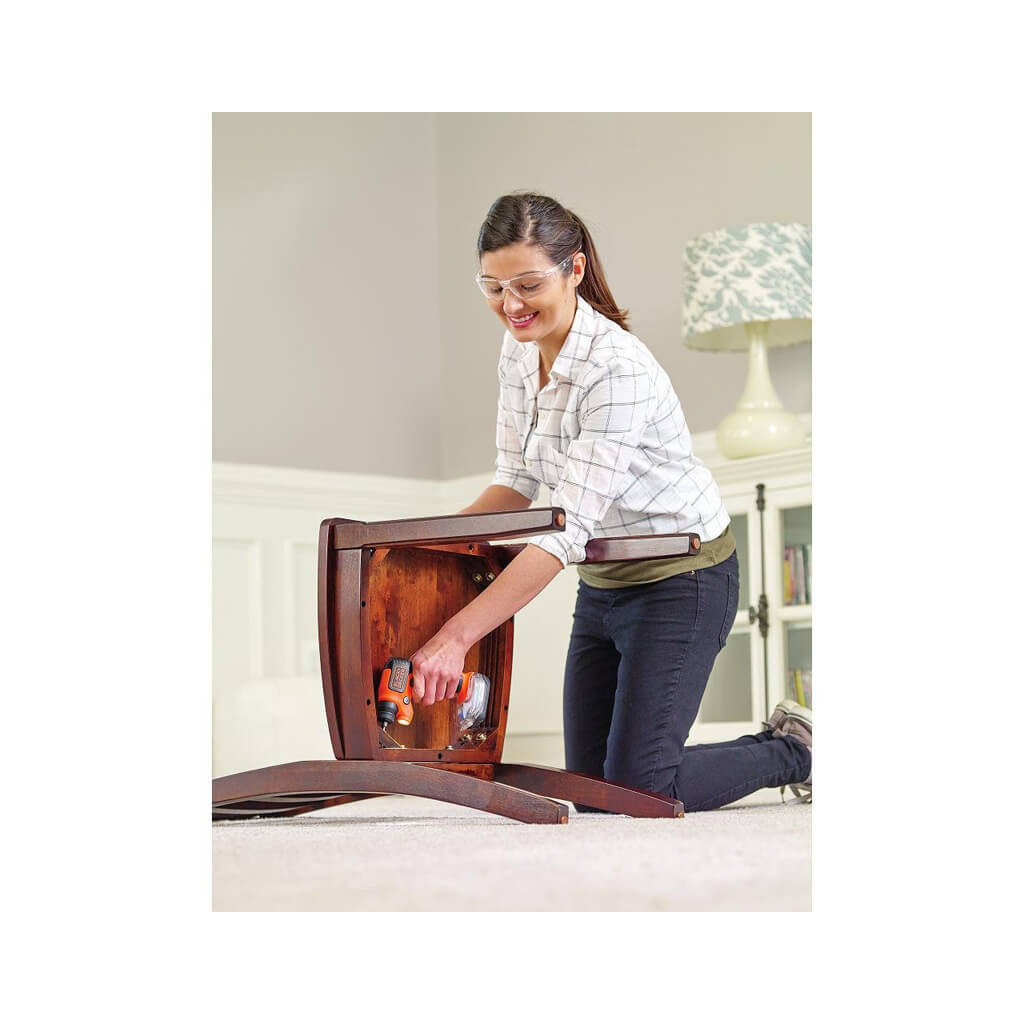 Викрутка акумуляторна Black&Decker 3.6 Li-Ion, 180 об/хв, реверс, підсвічування, 0.4 кг (BDCSFS30C) - изображение 5