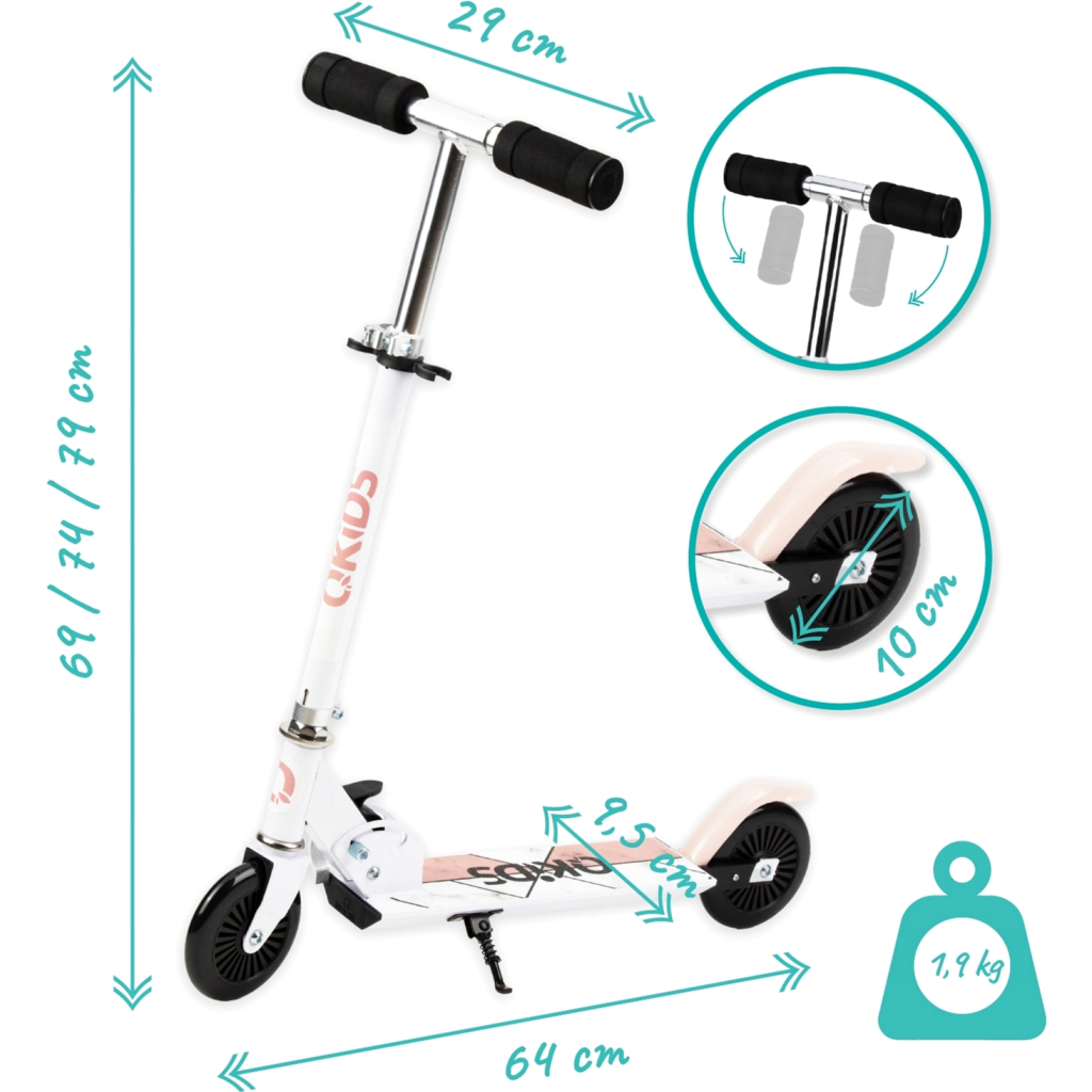 Самокат Qkids Flo Pink (HUBA00013) - зображення 5