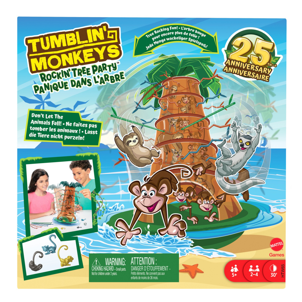 Настільна гра Mattel Games Мавпочки-акробатки на дереві (HTW65) - зображення 1