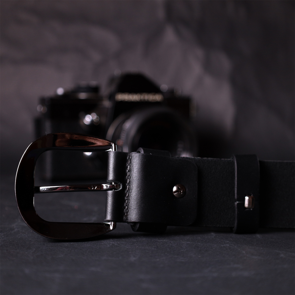 Ремінь Grande Pelle Під джинси з натуральної шкіри Чорний (11691) - зображення 9