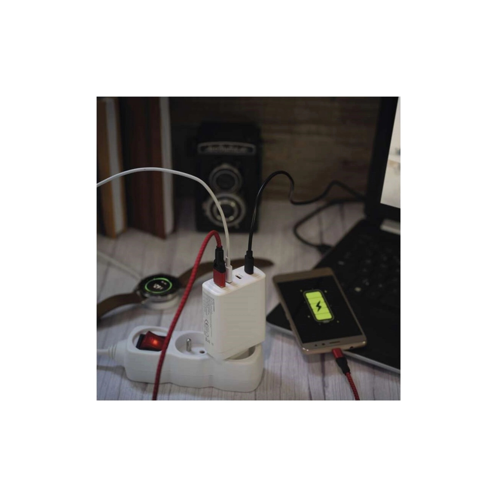 Зарядний пристрій EMOS V06G120 1xUSB-A + 3xUSB-C PD120W GaN (V06G120) - зображення 8