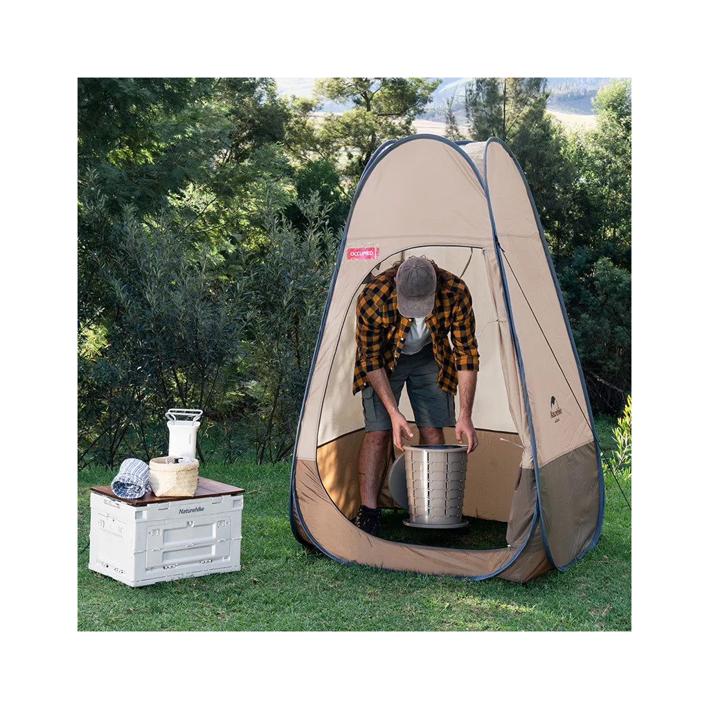 Намет Naturehike NH17Z002-P Душ/Туалет Коричневий (6927595795934) - зображення 6