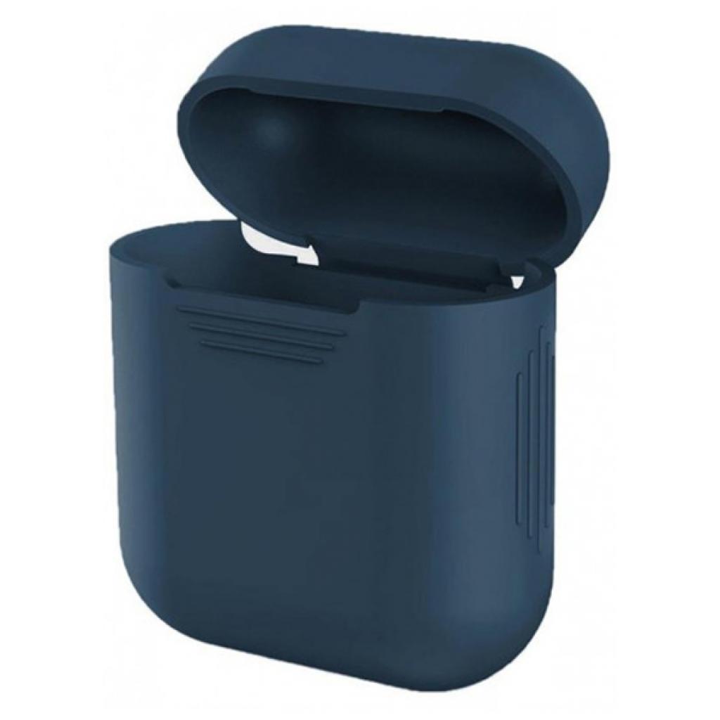 Чохол для навушників MakeFuture Apple AirPods Silicone Blue (MCL-AA1/2BL) - зображення 1