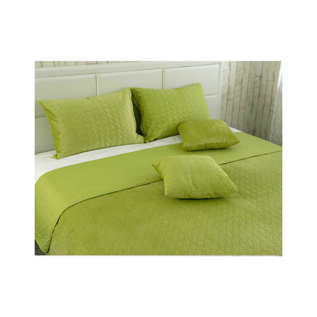 Покривало Руно двостороннє VeLour Зелене 220х240 см (330.55_Green banana) - зображення 4