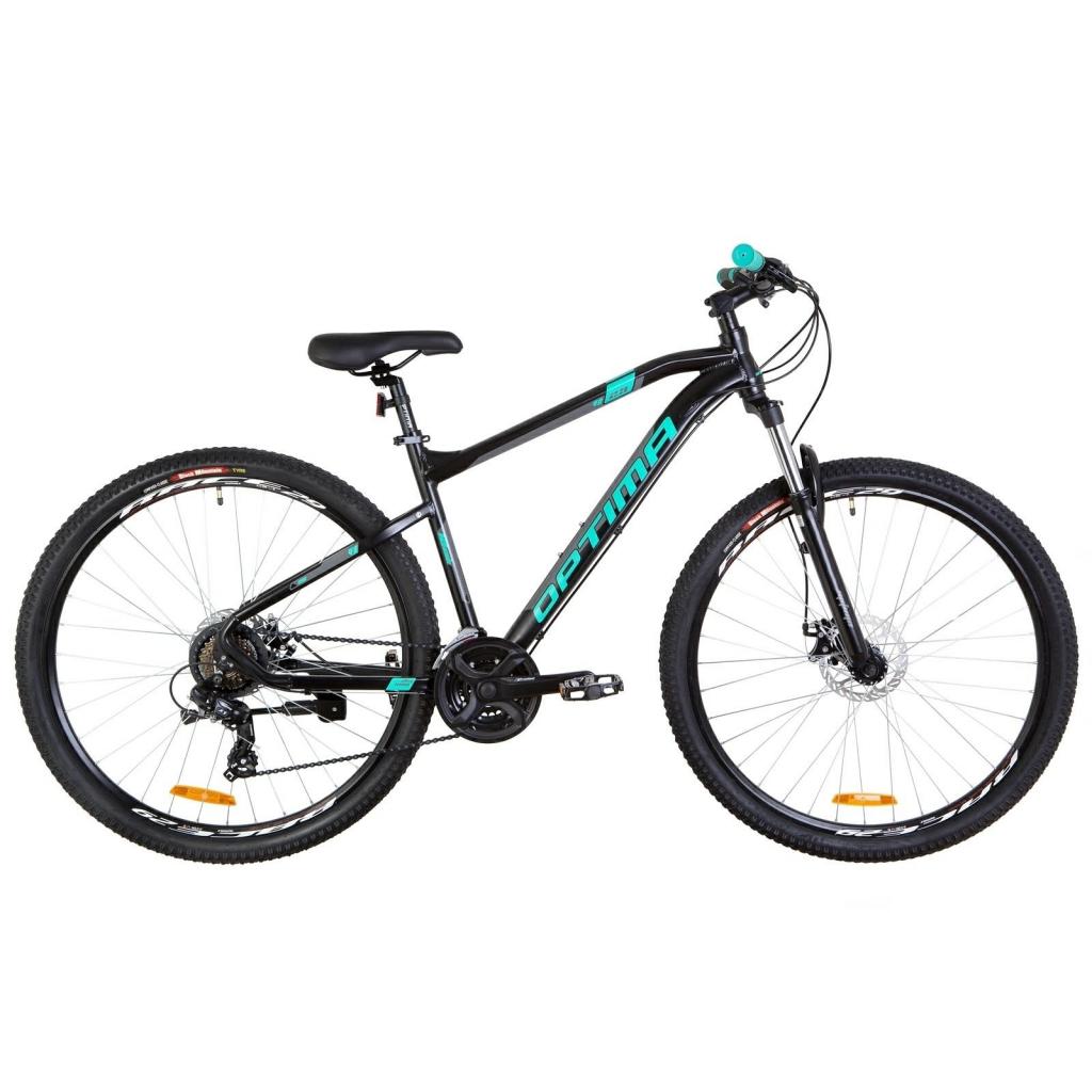 Велосипед Optimabikes 26" F-1 AM DD рама-18" 2019 чорно-бірюзовий (OPS-OP-26-148) - зображення 1