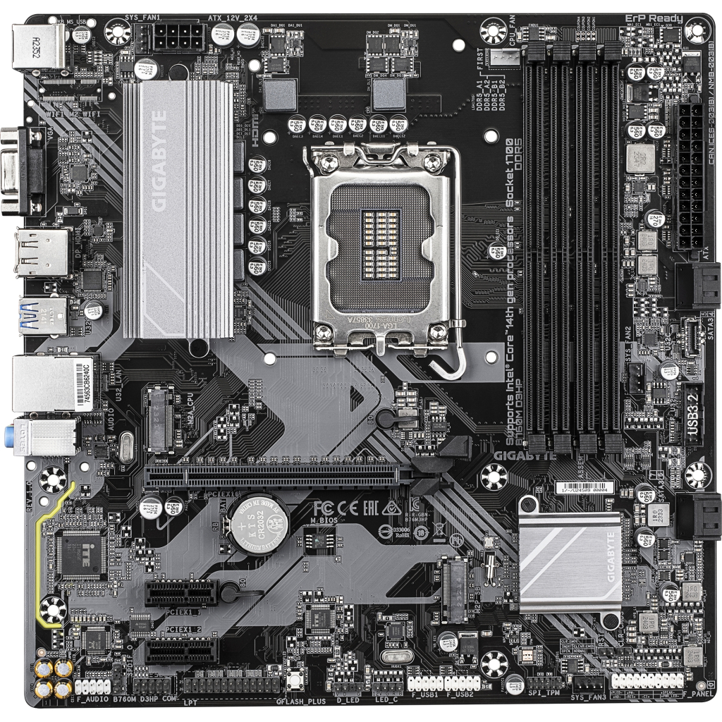 Материнська плата GIGABYTE B760M D3HP - зображення 2