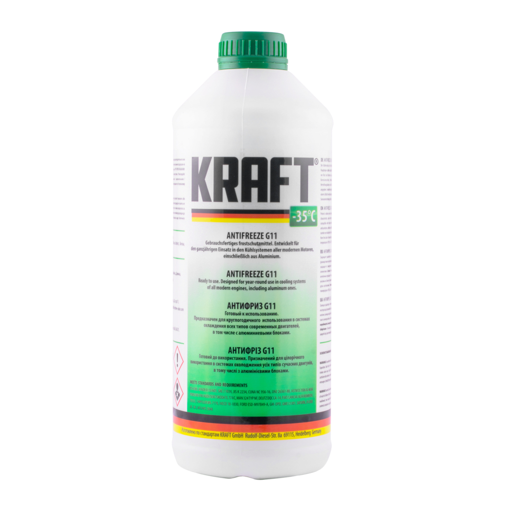 Антифриз KRAFT G11 -35 (зелений) 1,5 л (KF120) - зображення 1