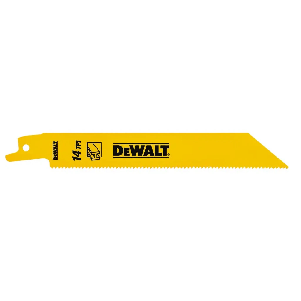 Полотно DeWALT пиляльне біметалеве, швидкий пропил, 152 мм, 14 TPI, 5 шт (DT2361) - изображение 2