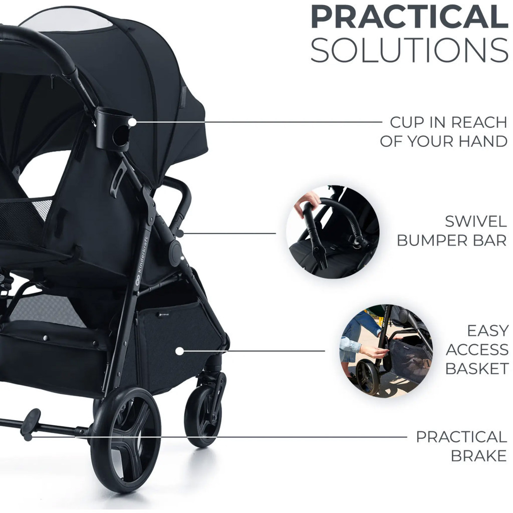 Коляска Kinderkraft Rine Classic Black (KSRINE00BLK0000) (5902533922147) - зображення 9