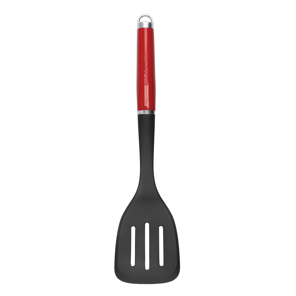 Лопатка кухонна KitchenAid Coreline з прорізами, 35,6 см, червоний (KAG002OHERE) - зображення 1