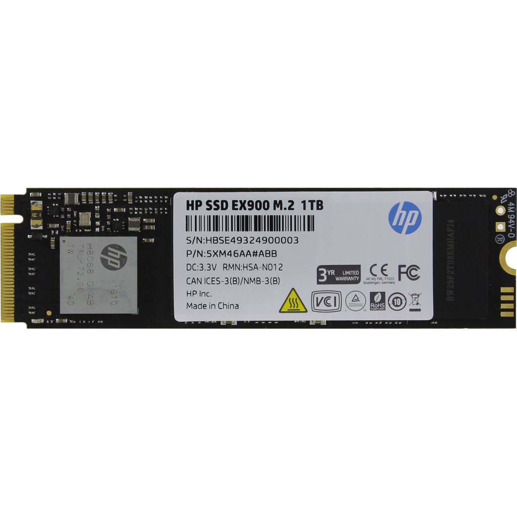 Накопичувач SSD M.2 2280 1TB EX900 HP (5XM46AA) - зображення 3