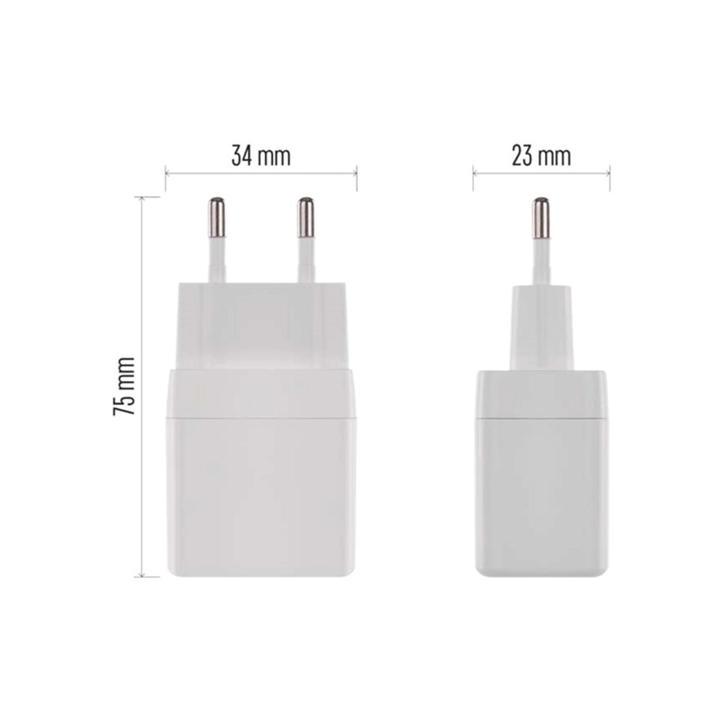 Зарядний пристрій EMOS V01G20 USB-C PD20W GaN (V01G20) - зображення 9