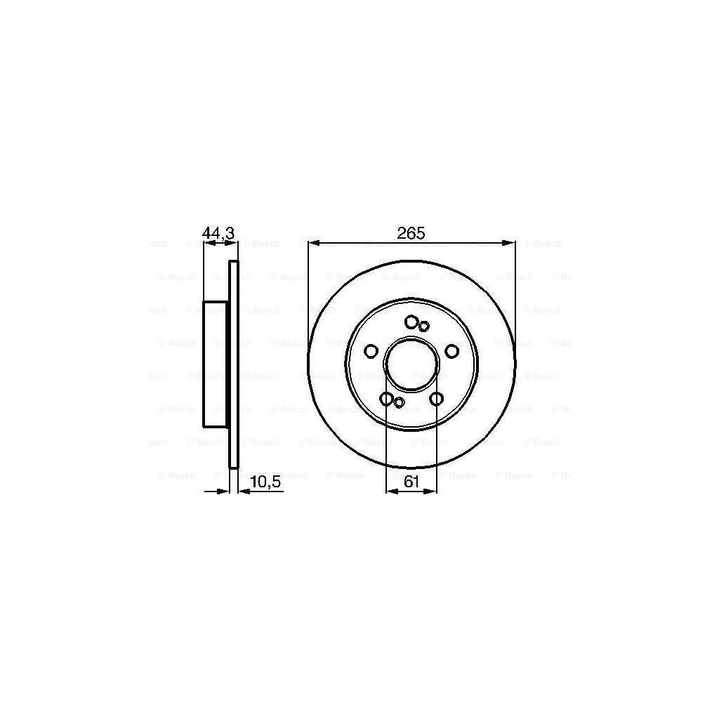 Гальмівний диск Bosch 0 986 478 758 - зображення 5