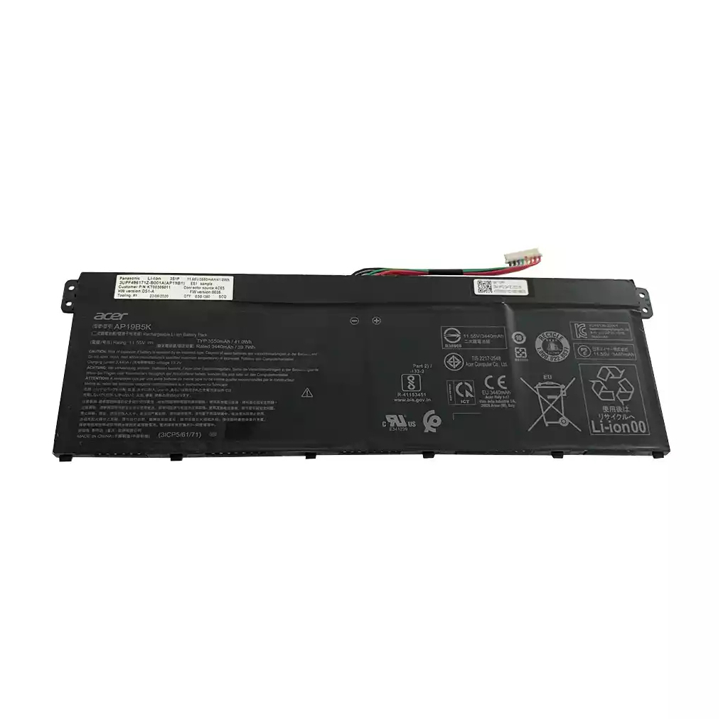Акумулятор до ноутбука Acer AP19B5K Aspire A317/A514, 3550mAh (41Wh), 3cell, 11.55V, Li-ion (A47990) - зображення 1
