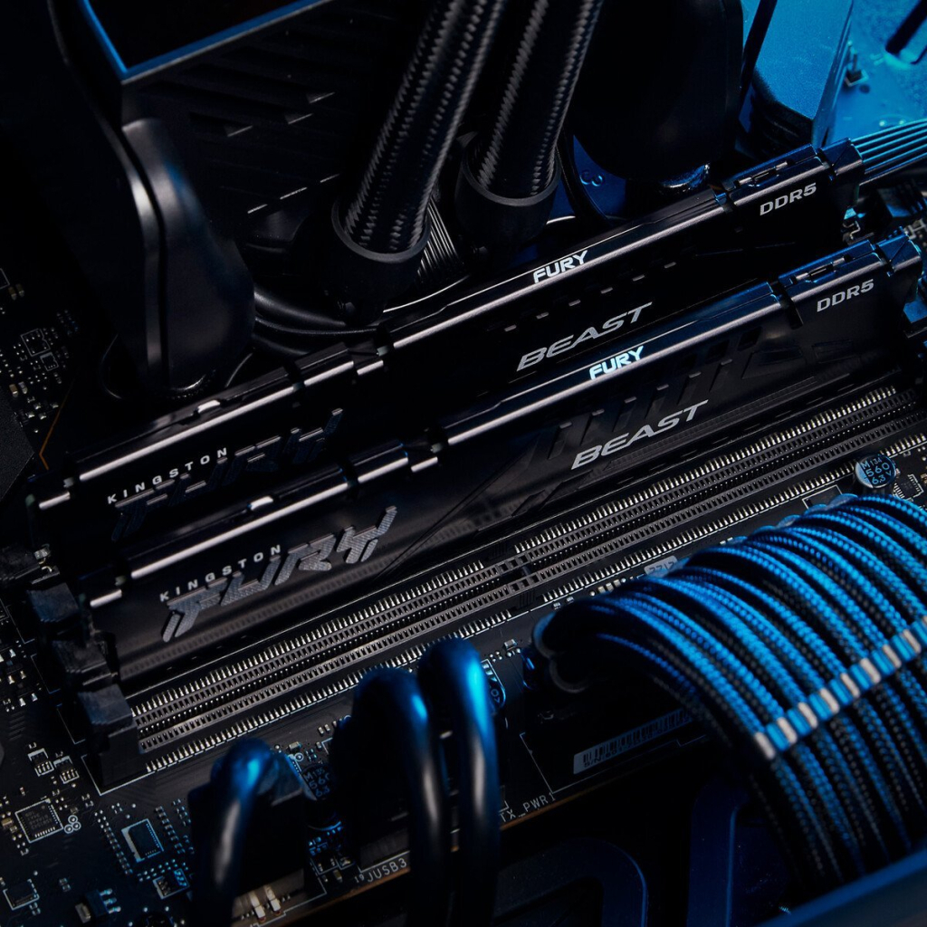 Модуль пам'яті для комп'ютера DDR5 32GB (2x16GB) 5600 MHz Beast AM5 Black Kingston Fury (ex.HyperX) (KF556C36BBEK2-32) - изображение 5