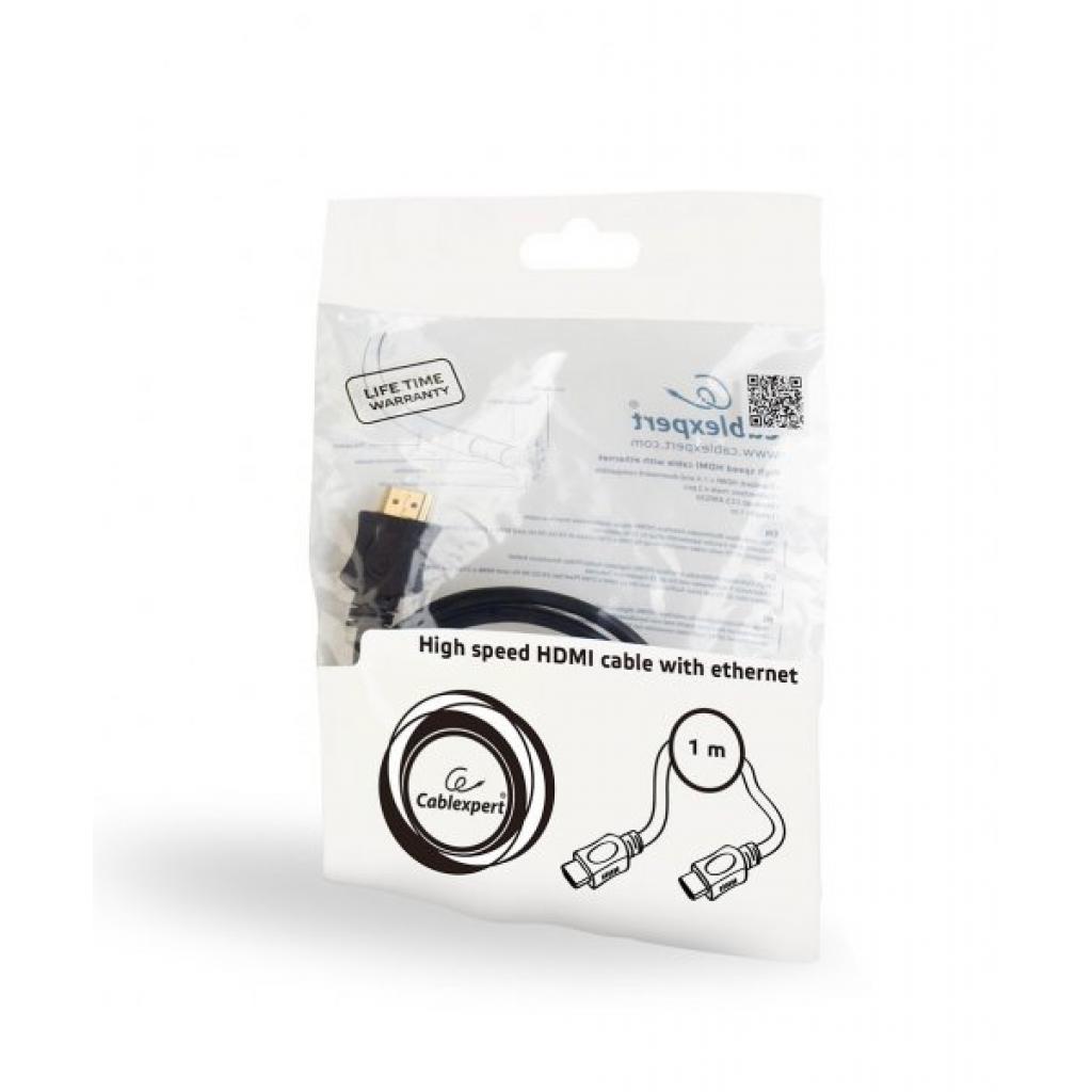 Кабель мультимедійний HDMI to HDMI 1.0m Cablexpert (CC-HDMI4L-1M) - зображення 4