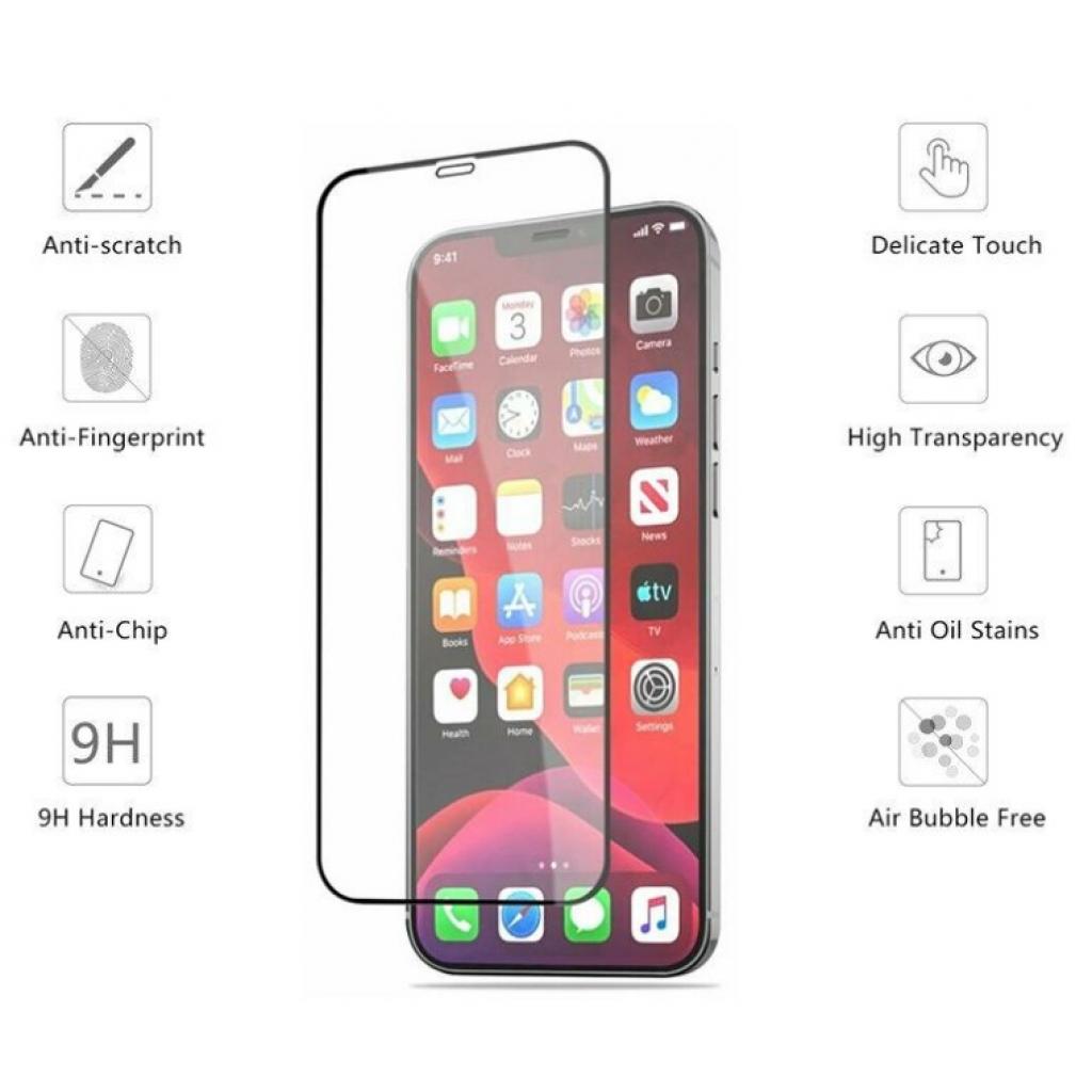 Скло захисне Drobak Apple iPhone 12 Pro (Black) (222293) (222293) - зображення 2