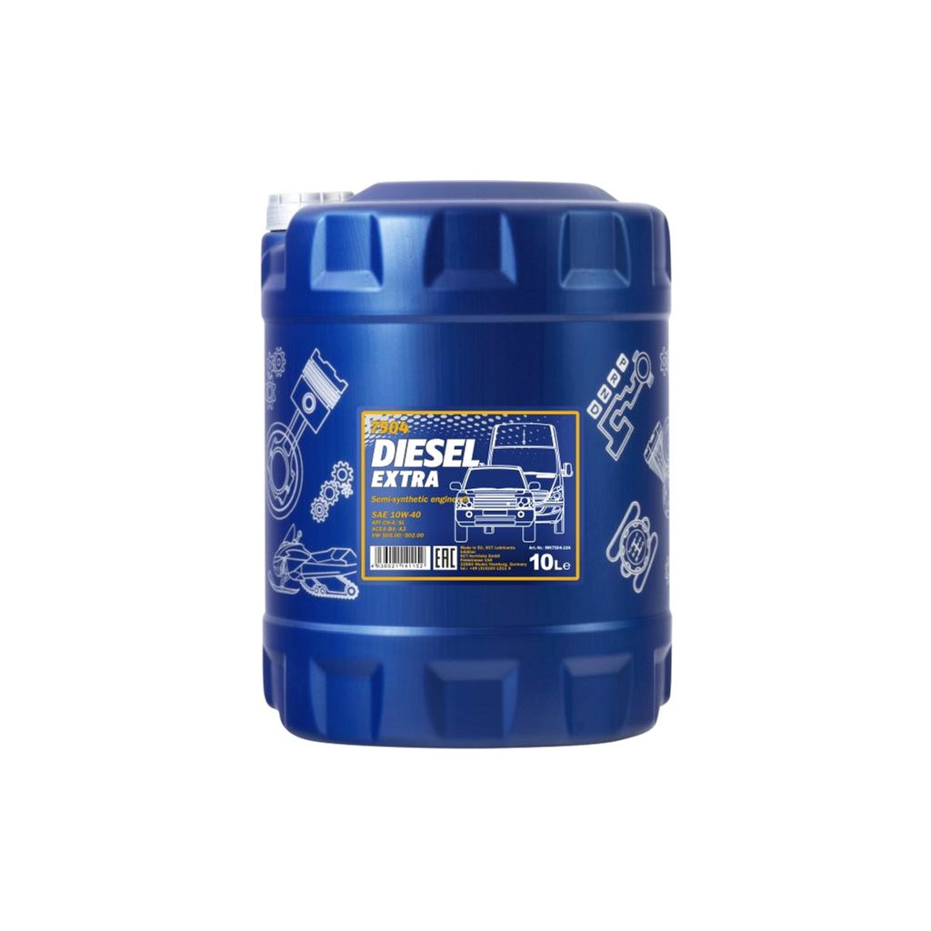 Моторна олива Mannol DIESEL EXTRA 10л 10W-40 (MN7504-10) - зображення 1