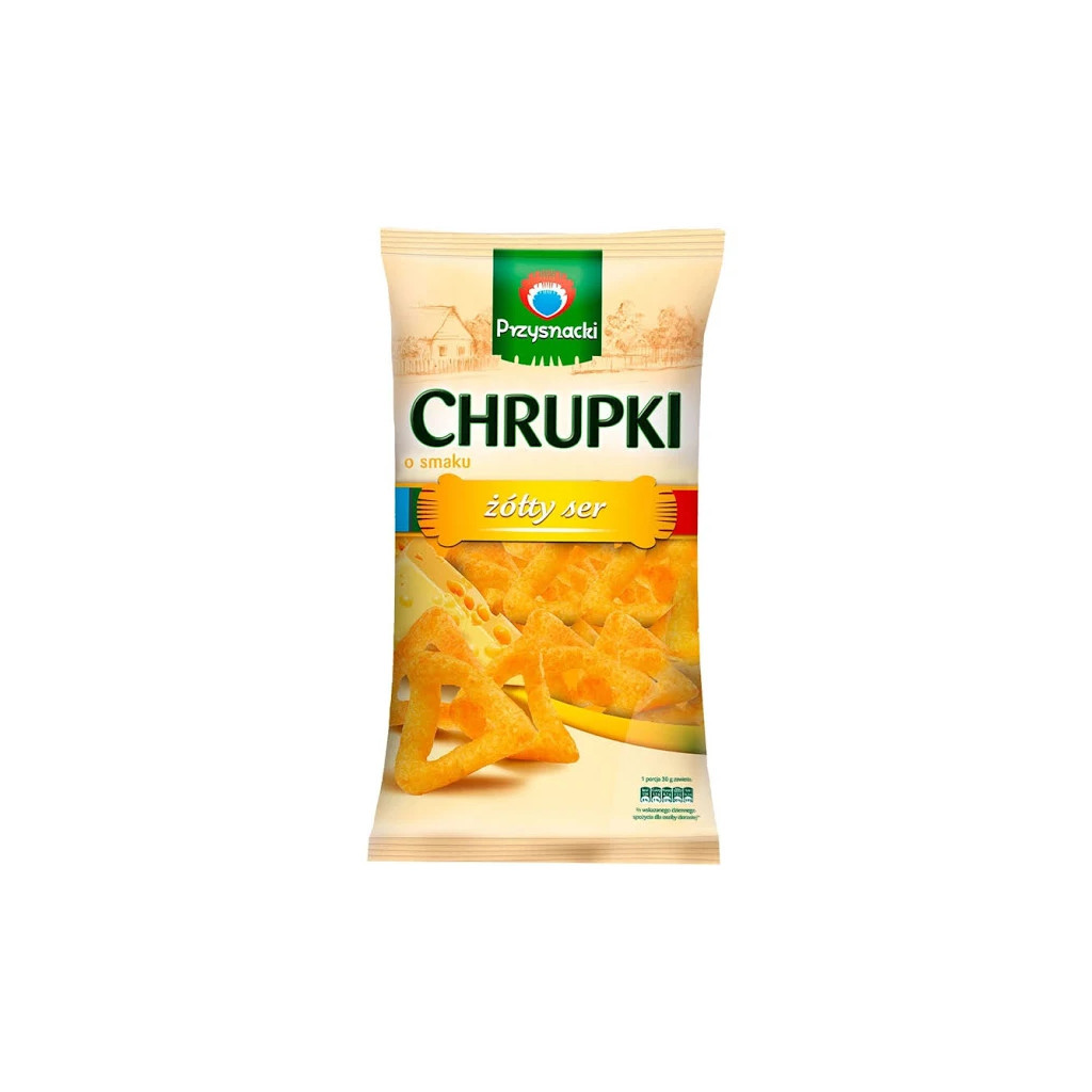 Чіпси Przysnacki зі смаком сиру 150 г (5900073020330) - зображення 1