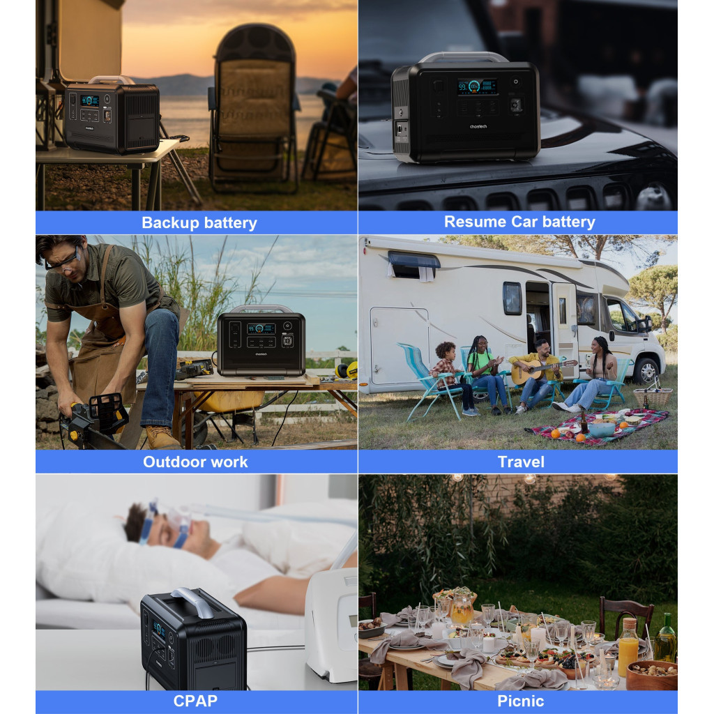 Зарядна станція Choetech BS005 1200W (BS005) - зображення 11