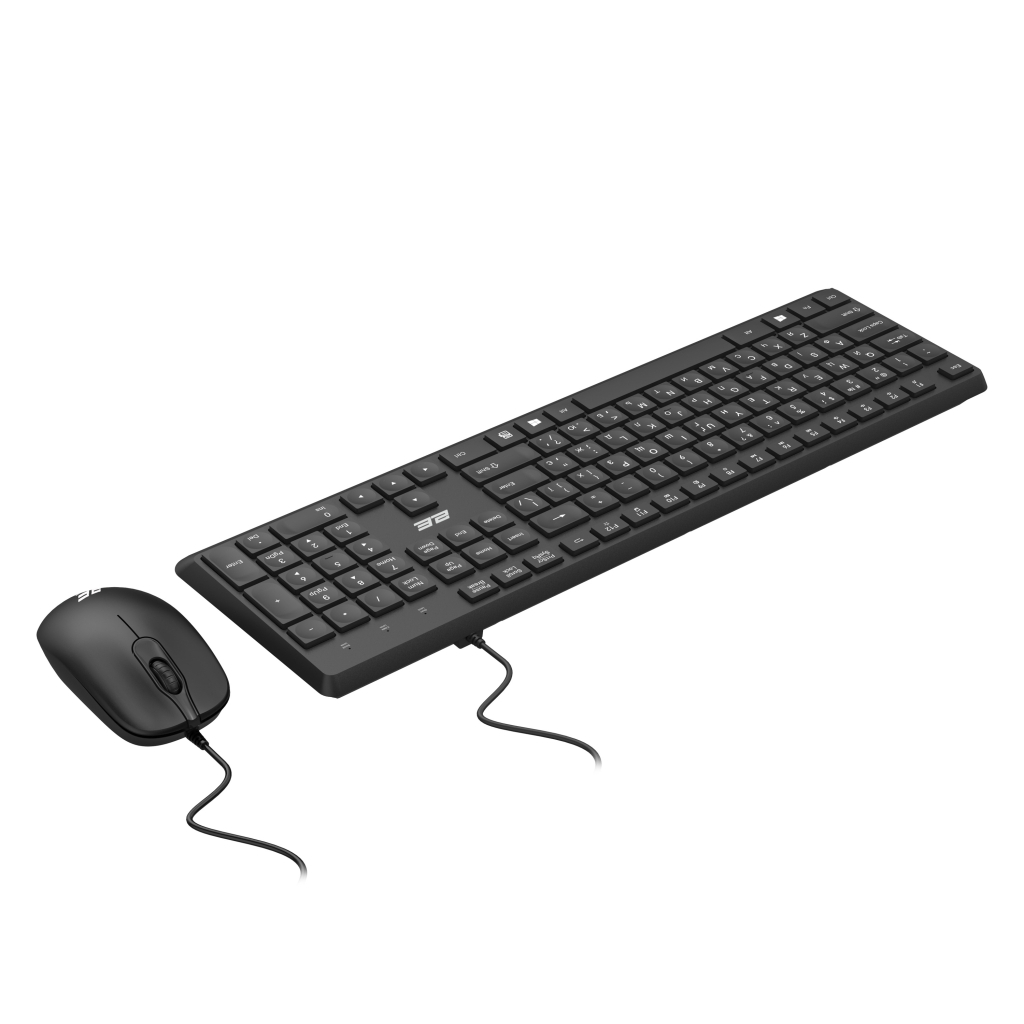 Комплект 2E MK405 USB UA Black (2E-MK405UBK) - зображення 3